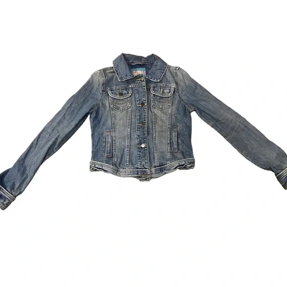 Abercrombie & FItch fitted distressed denim jacket - Picture 4 of 10